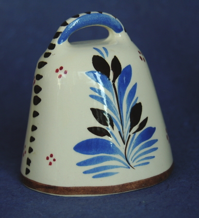 HB Quimper PC Faience France Ceramic Bell  